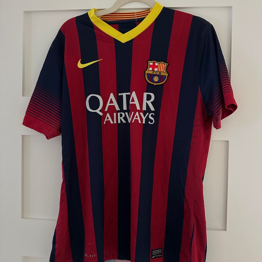 Nike FC Barcelona Striped Soccer Jersey